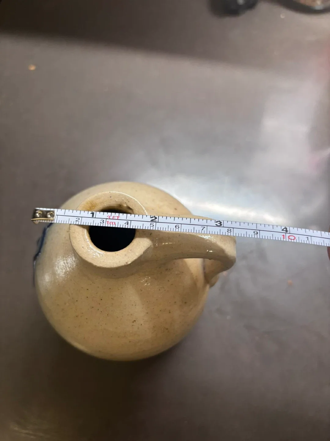 Stoneware Pitcher with Blue Decoration image indicator(6)