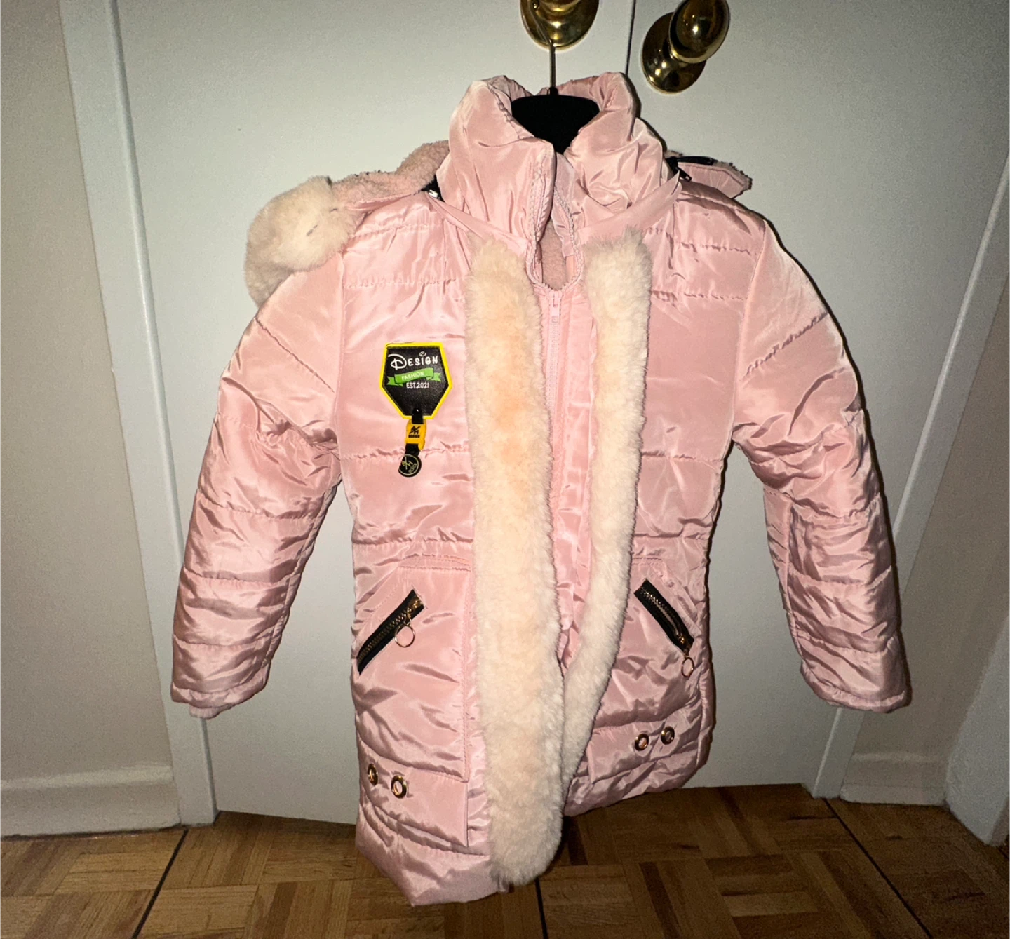 Hasan Zade Pink Winter Coat Size 32 - photo 2