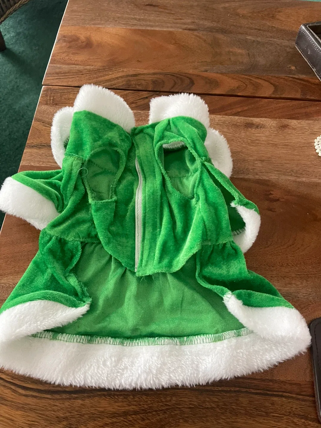 Christmas Tree Dog Costume - Green & White image indicator(2)