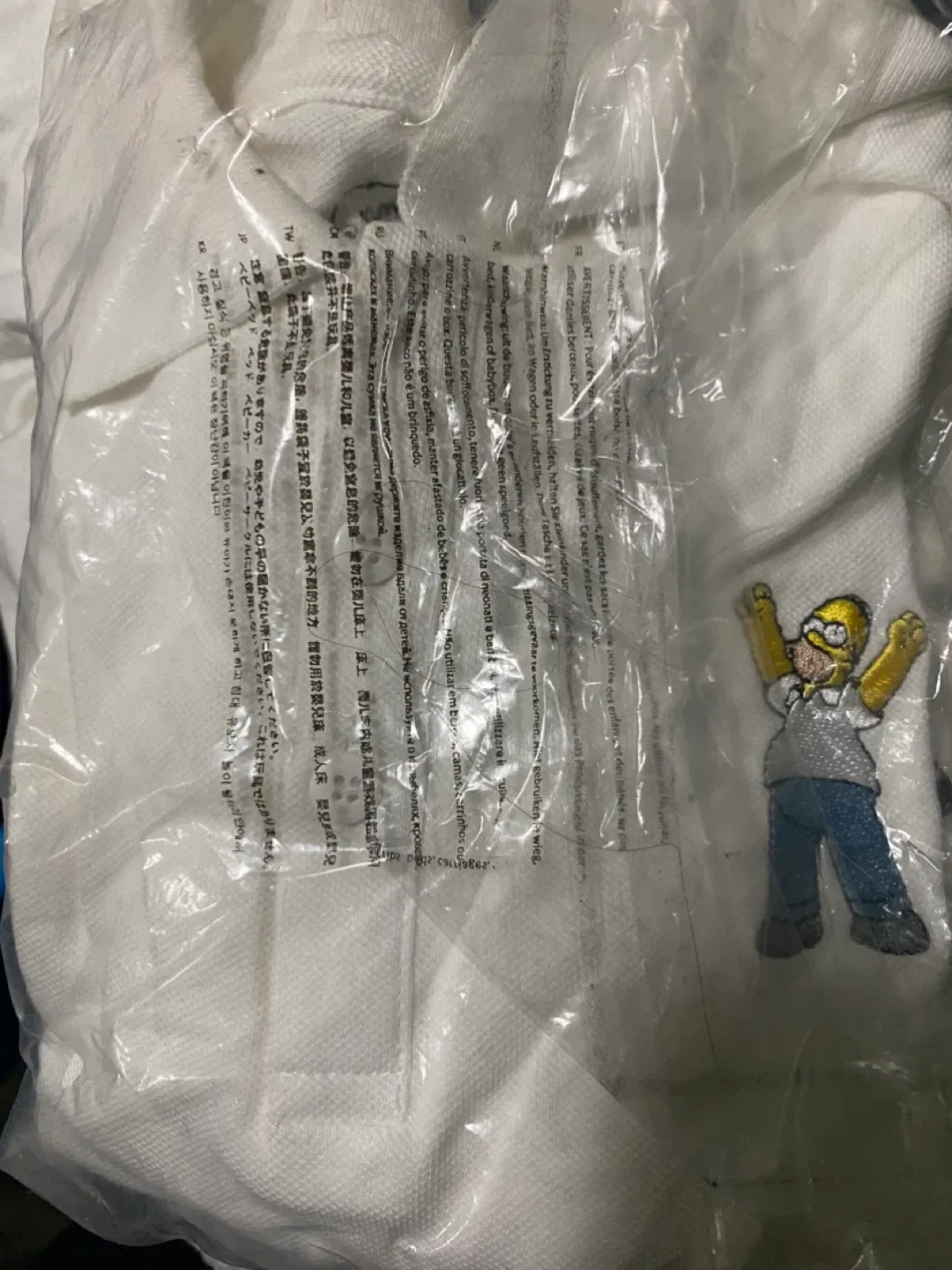 The Simpsons White Polo Crop Shirt - Size Large image indicator(4)