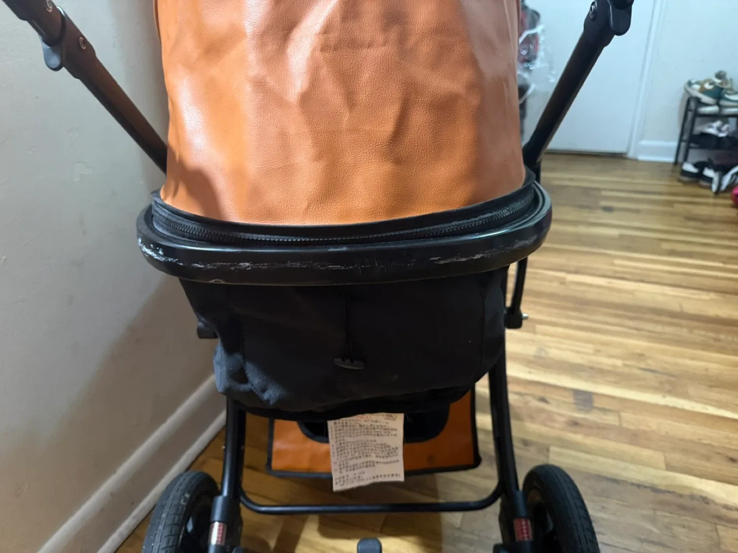 Orange & Black Baby Stroller image indicator(6)