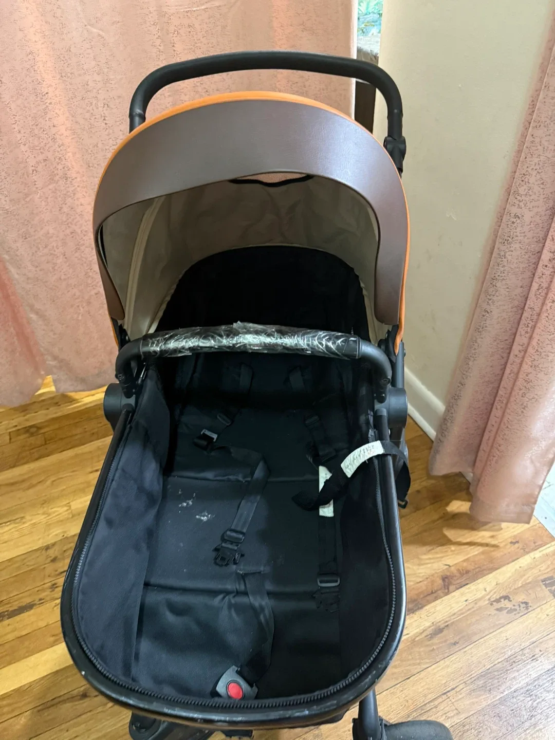Orange & Black Baby Stroller image indicator(5)