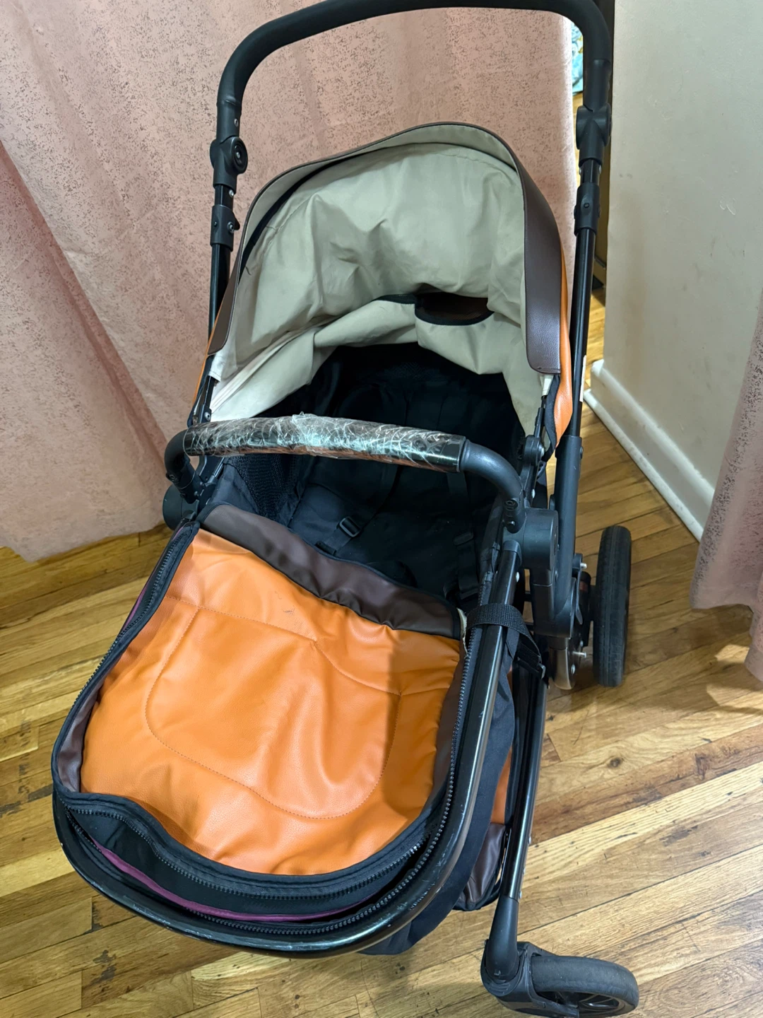 Orange & Black Baby Stroller - photo 4