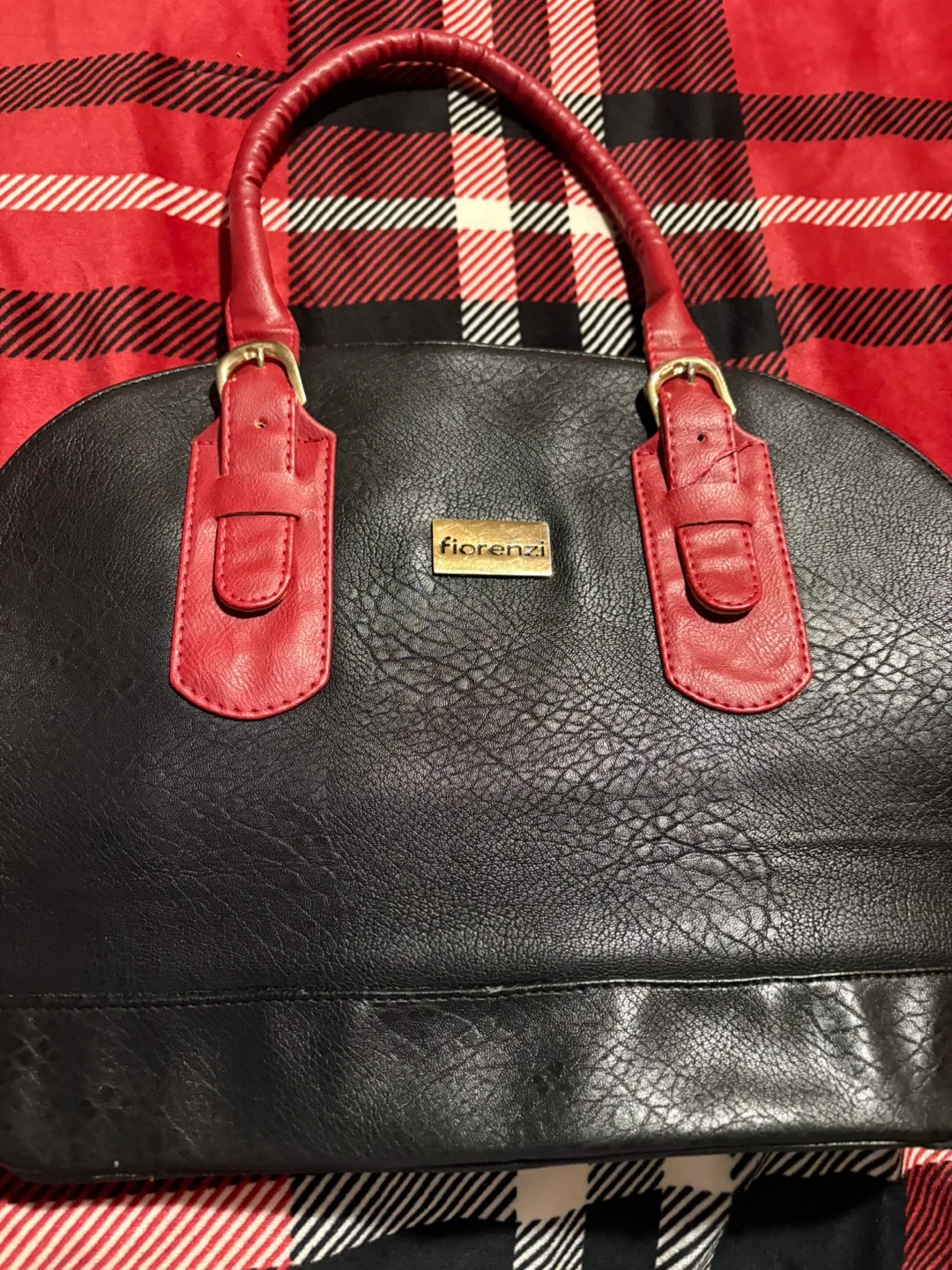 Fiorenzi Black & Red Dome Handbag image indicator(2)