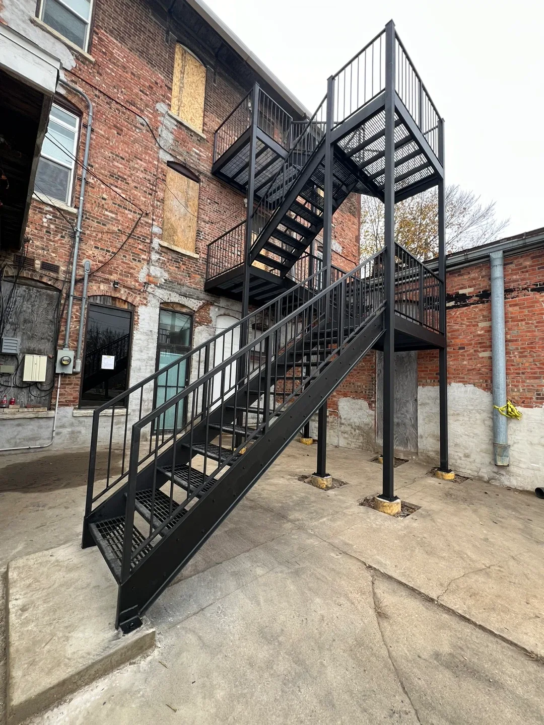 Outdoor Metal Staircase