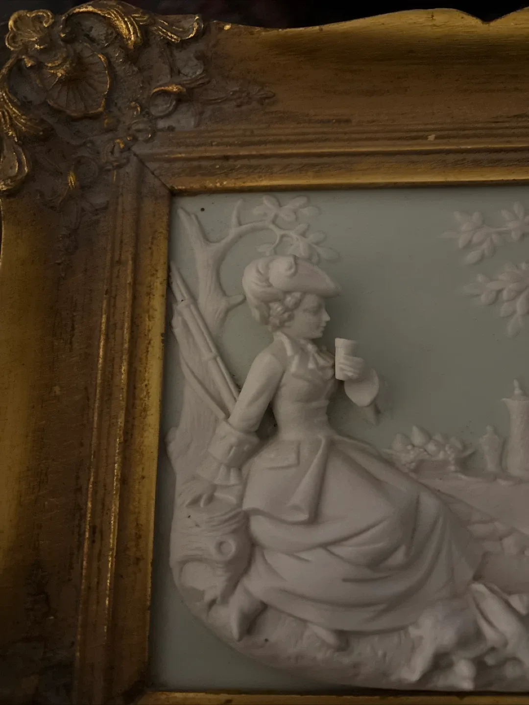 Alt Meissen Art Framed Porcelain Plaque image indicator(5)