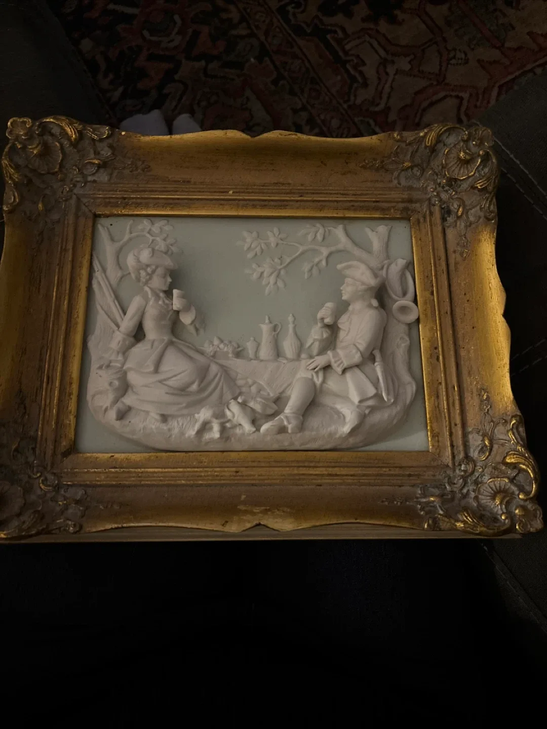 Alt Meissen Art Framed Porcelain Plaque image indicator(6)