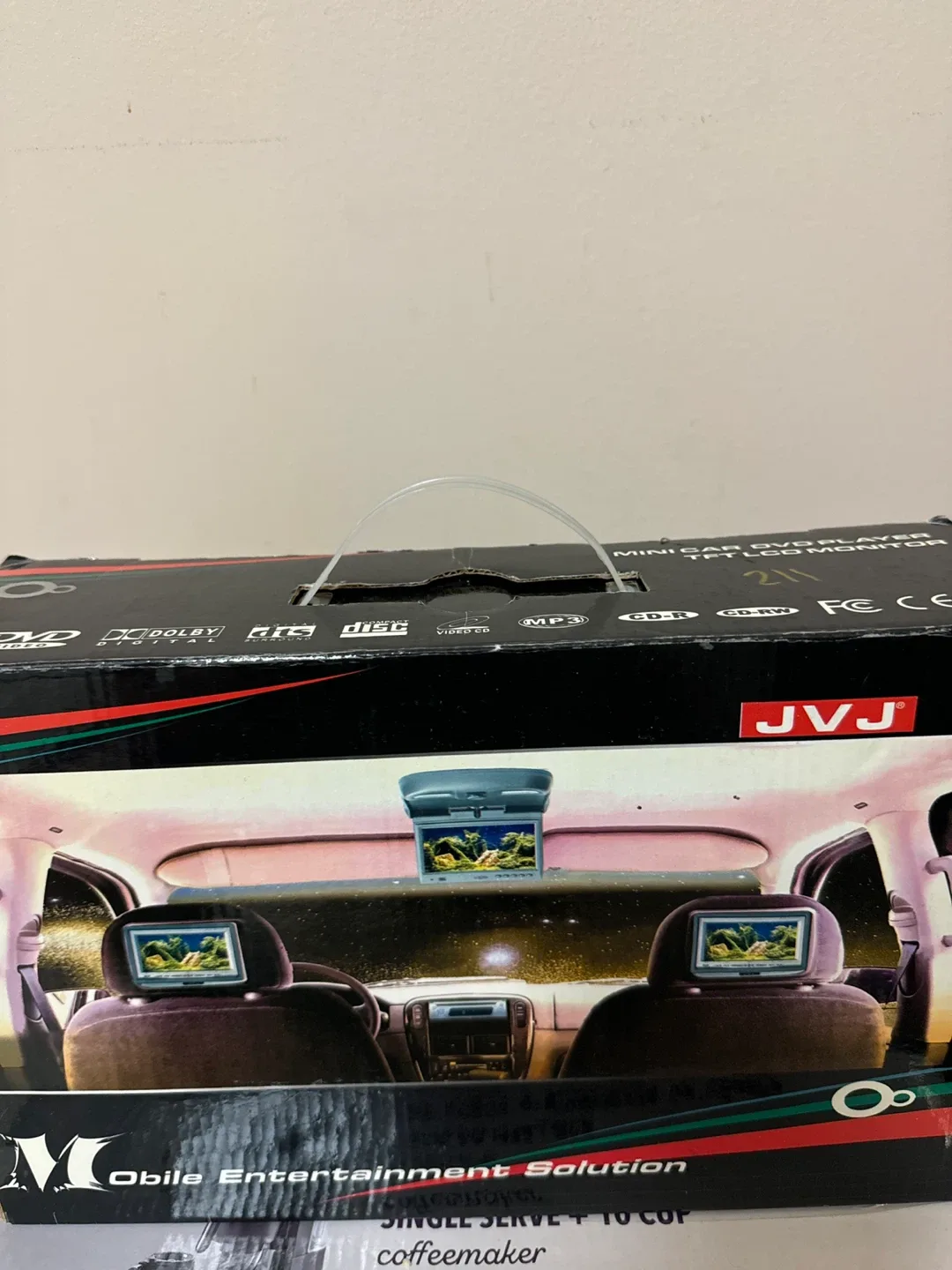 JVJ Mini Car DVD Player TFT LCD Monitor