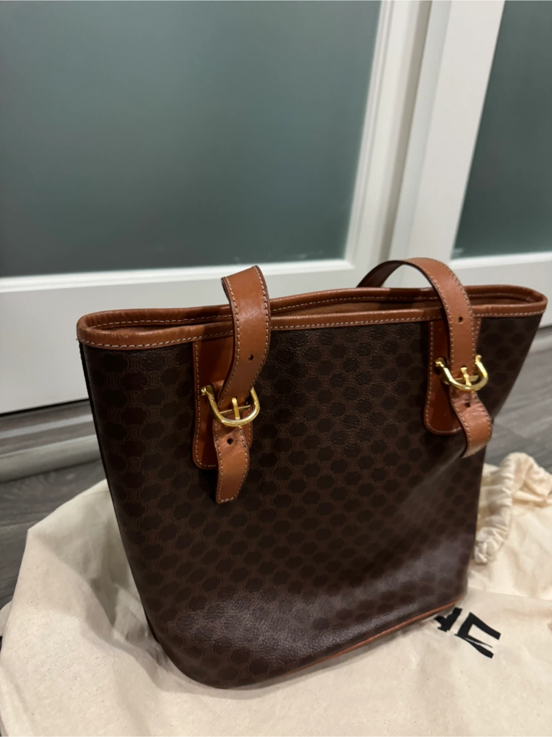 [VINTAGE] Celine Macadam Brown Tote Bag - photo 4