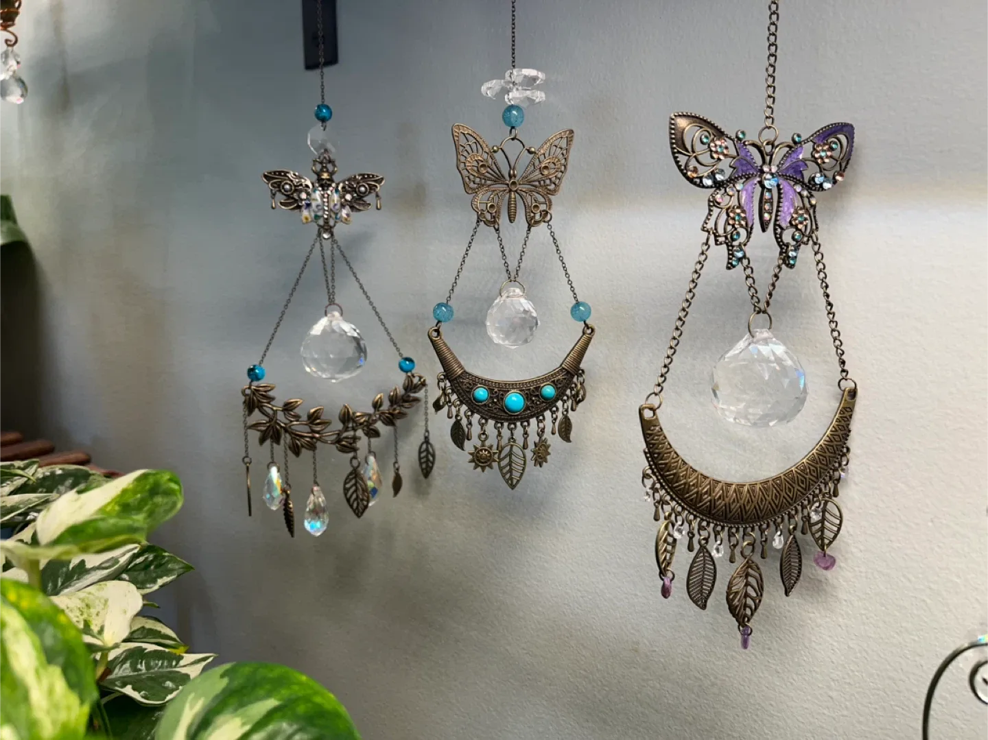 Nature inspired Crystal Suncatchers