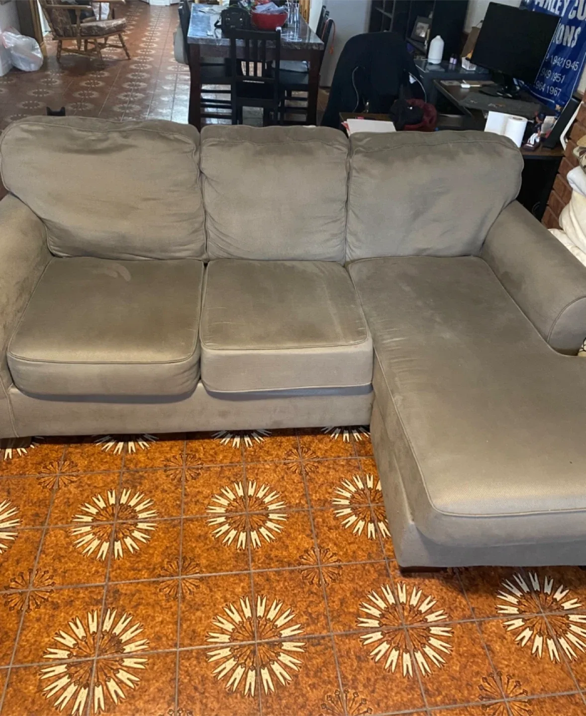 Comfortable Grey Sectional Sofa