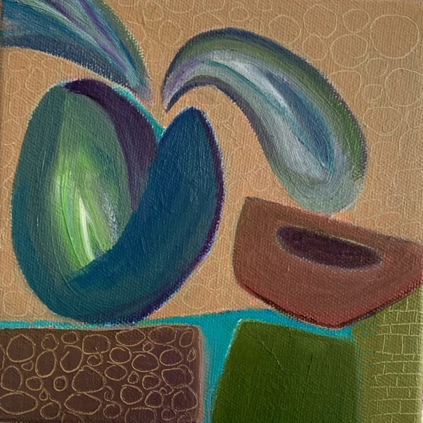 Assorted Original Abstract Botanical Paintings image indicator(3)