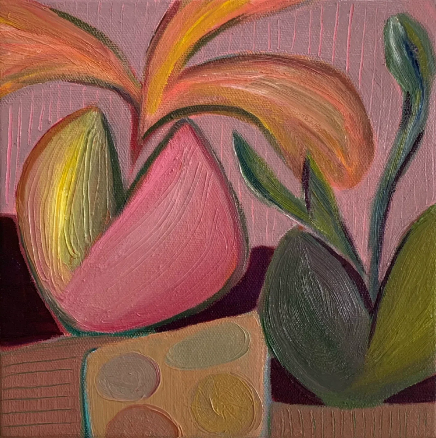 Assorted Original Abstract Botanical Paintings image indicator(2)