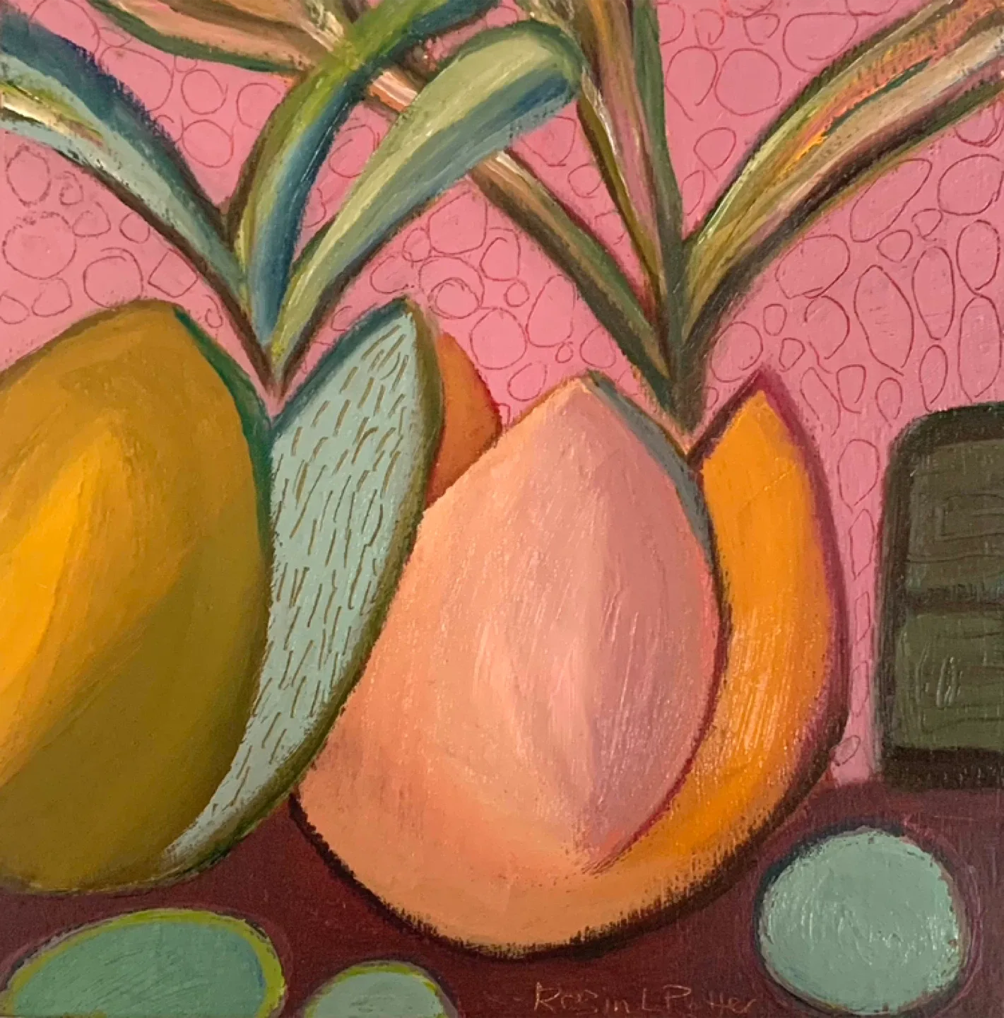 Assorted Original Abstract Botanical Paintings image indicator(4)