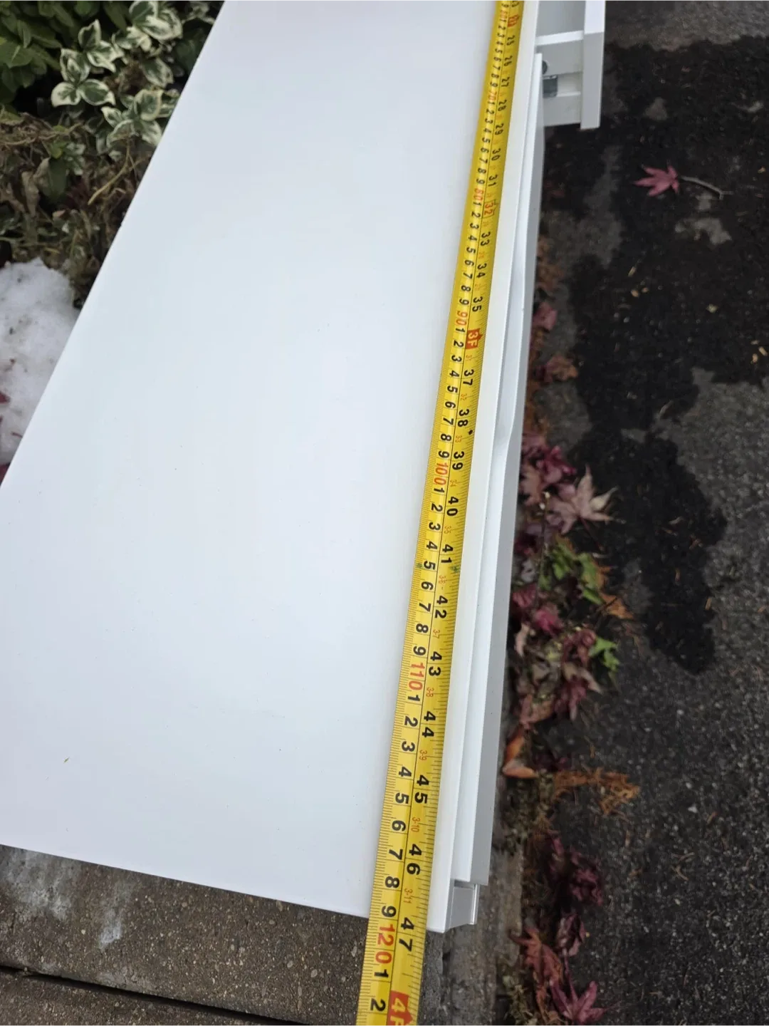 Ikea White Floating Shelf with Drawers - 47 inches image indicator(4)