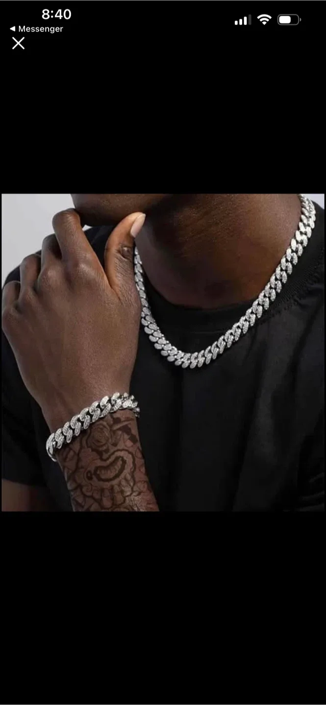 Cuban Link Chain, Silver image indicator(2)