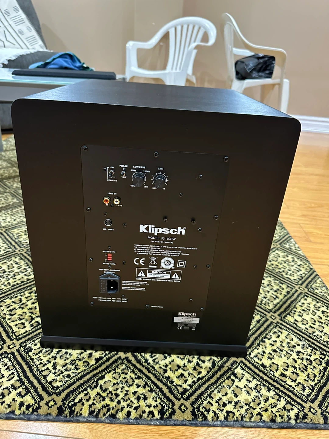 Klipsch R-110SW Subwoofer - photo 4