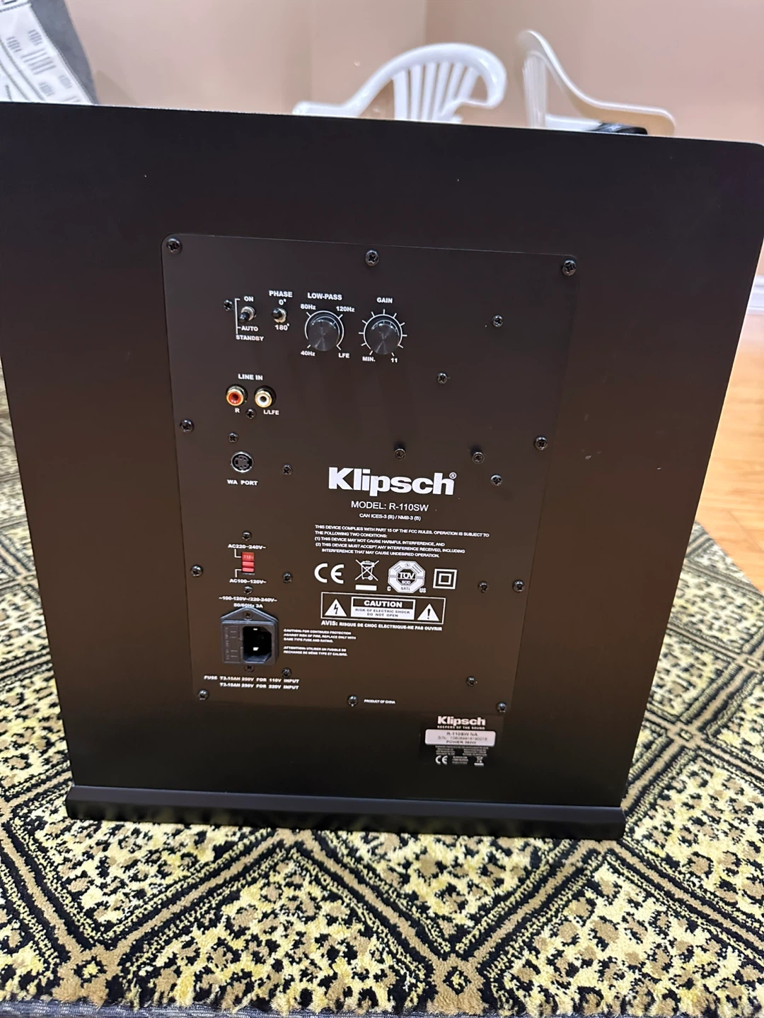 Klipsch R-110SW Subwoofer - photo 5
