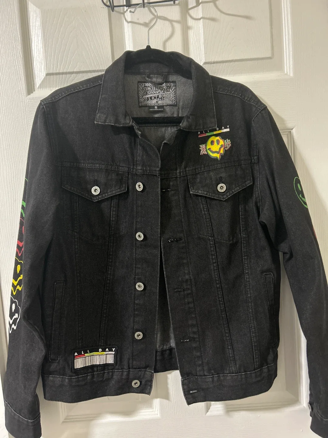 Drip All Day Black Denim Jacket