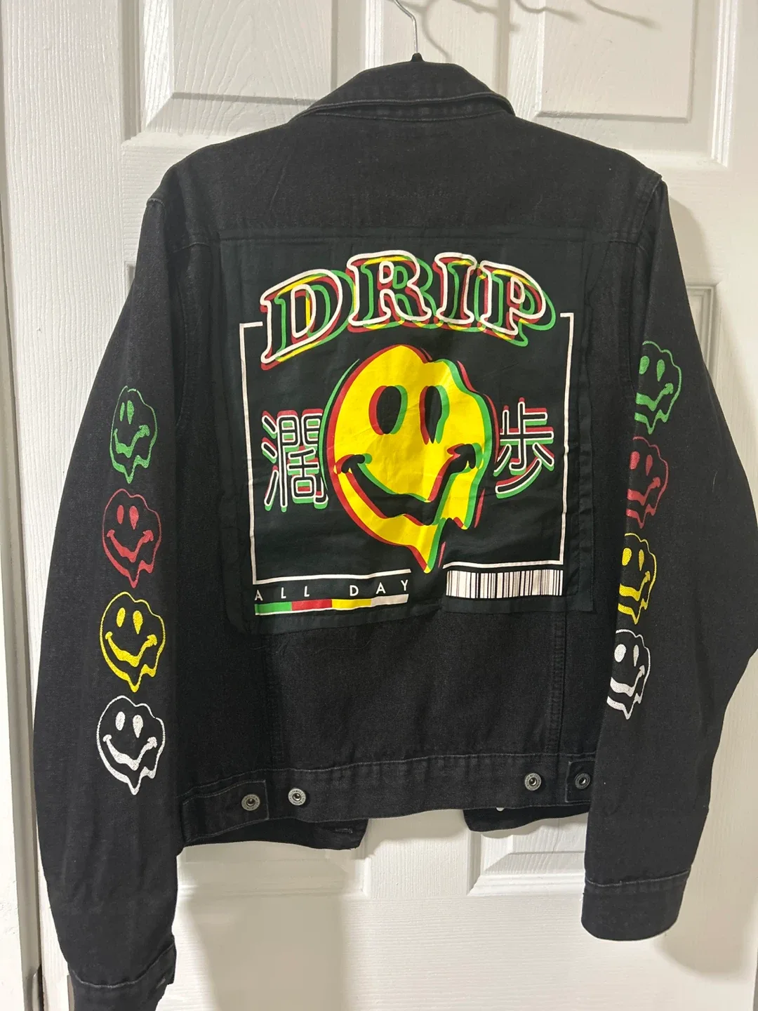 Drip All Day Black Denim Jacket image indicator(2)