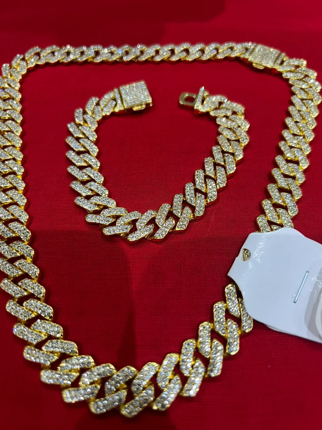 Cuban Link Chain & Bracelet Set