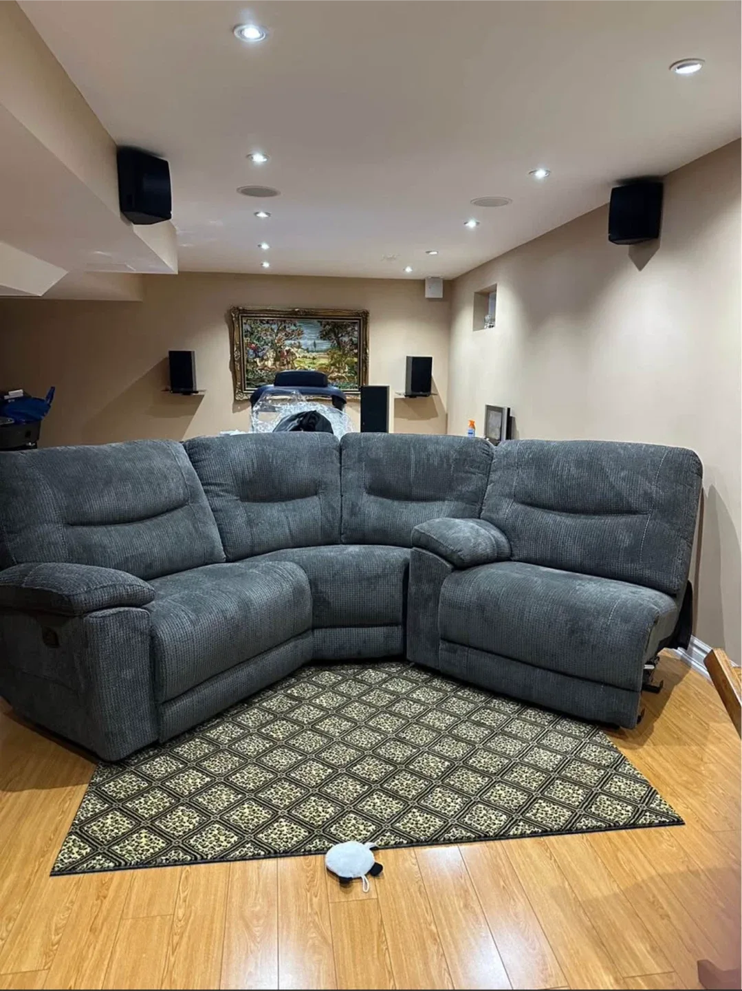 Grey Reclining Sectional Sofa image indicator(5)