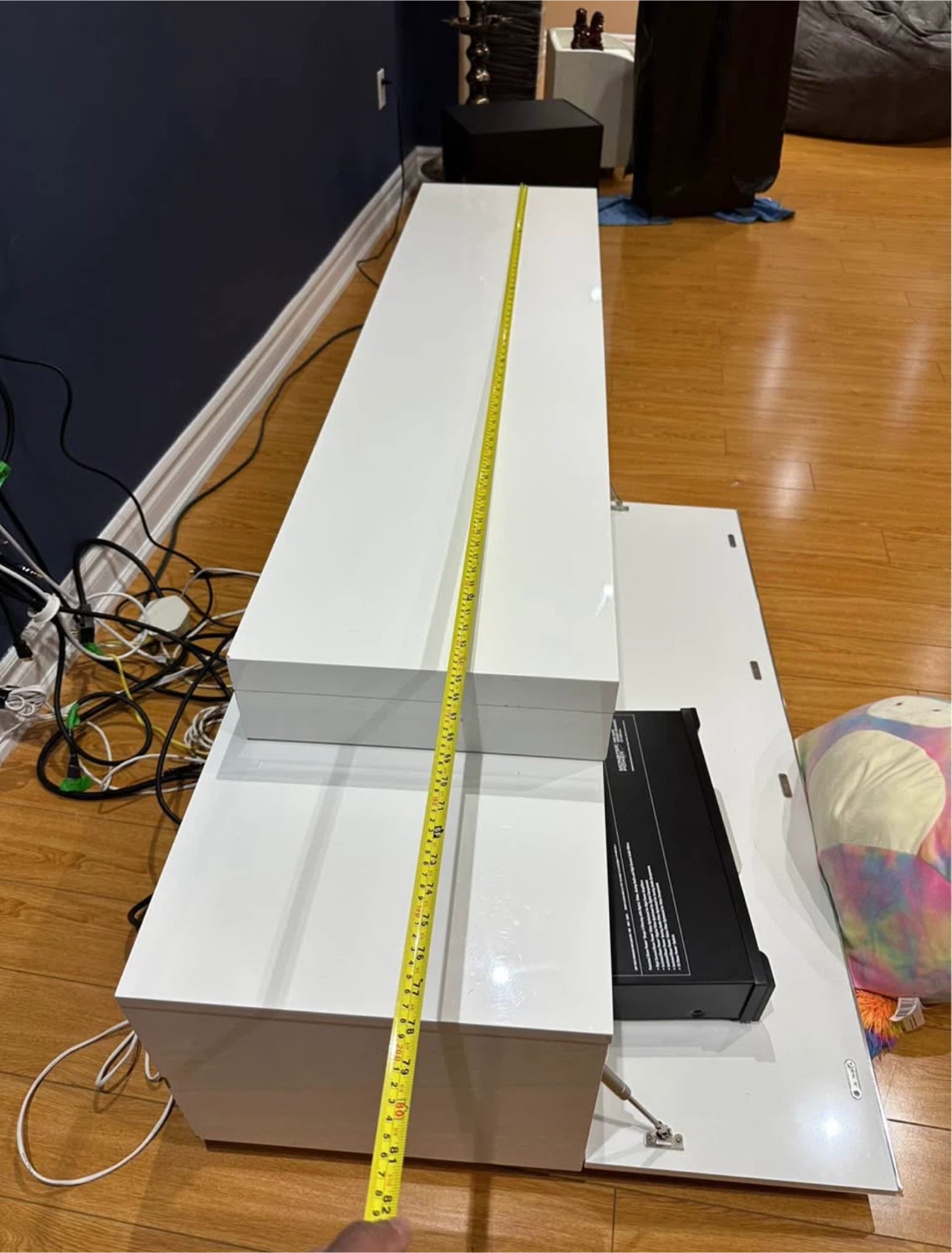 White TV Stand / Media Console - photo 3