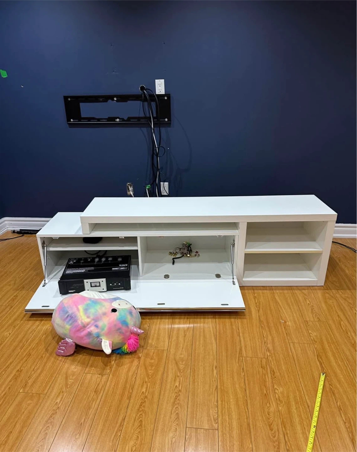 White TV Stand / Media Console - photo 2