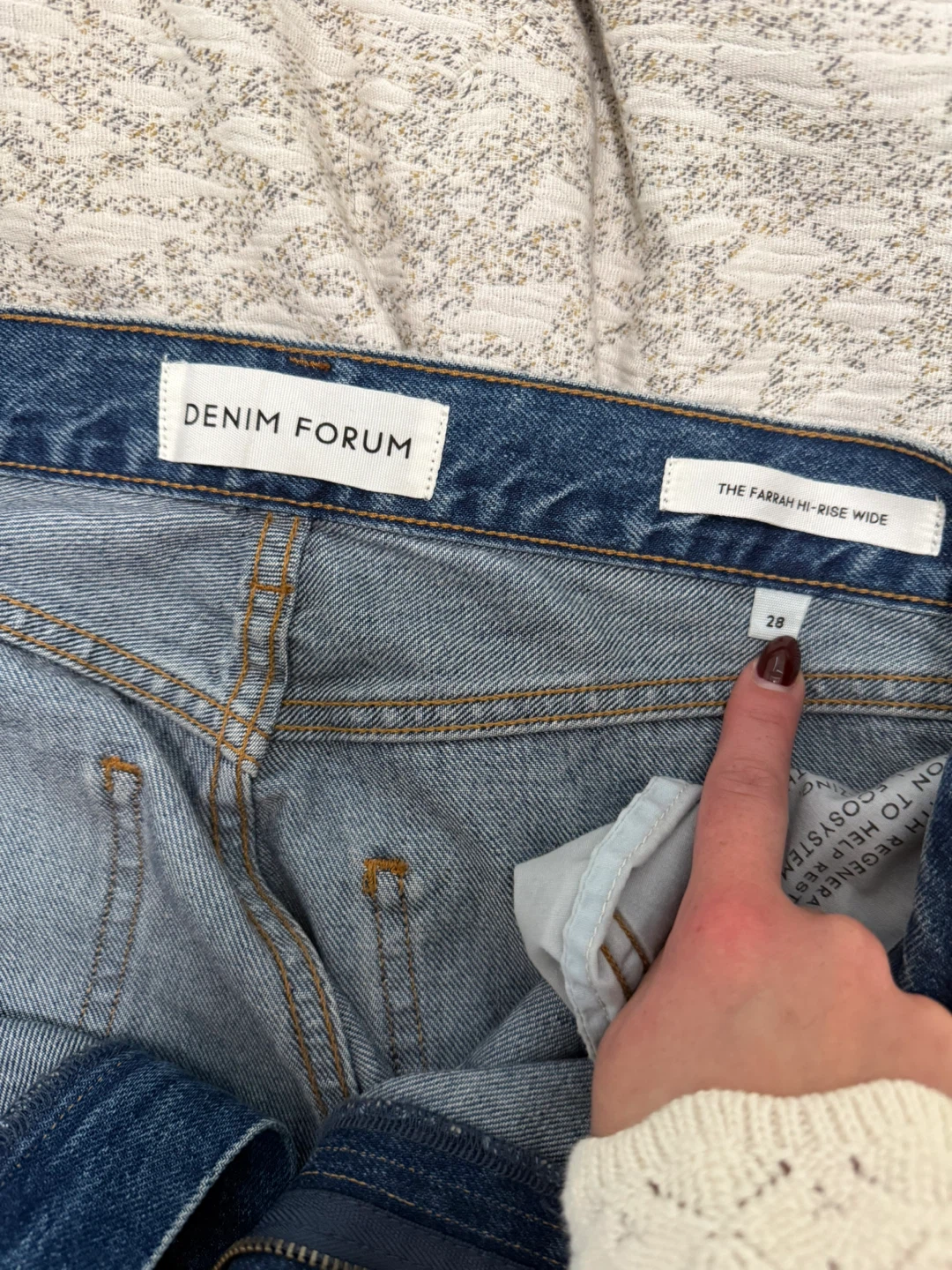 Denim Forum The Farrah Hi-Rise Wide Jeans - photo 3