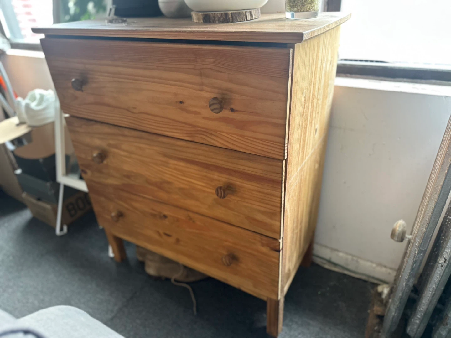 Wooden 3-Drawer Dresser - photo 3