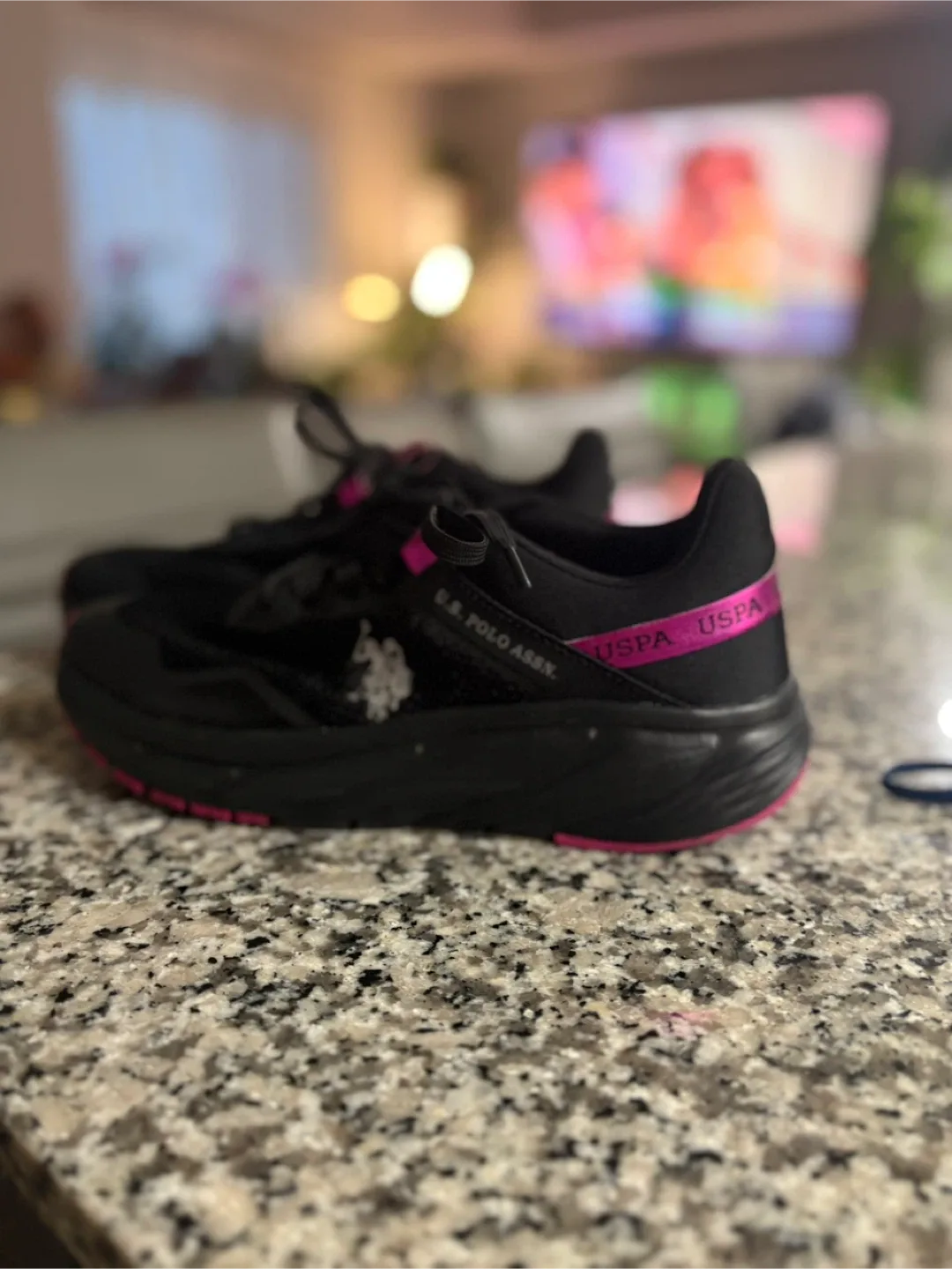 U.S. Polo Assn. Women's Running Shoes - Black image indicator(2)