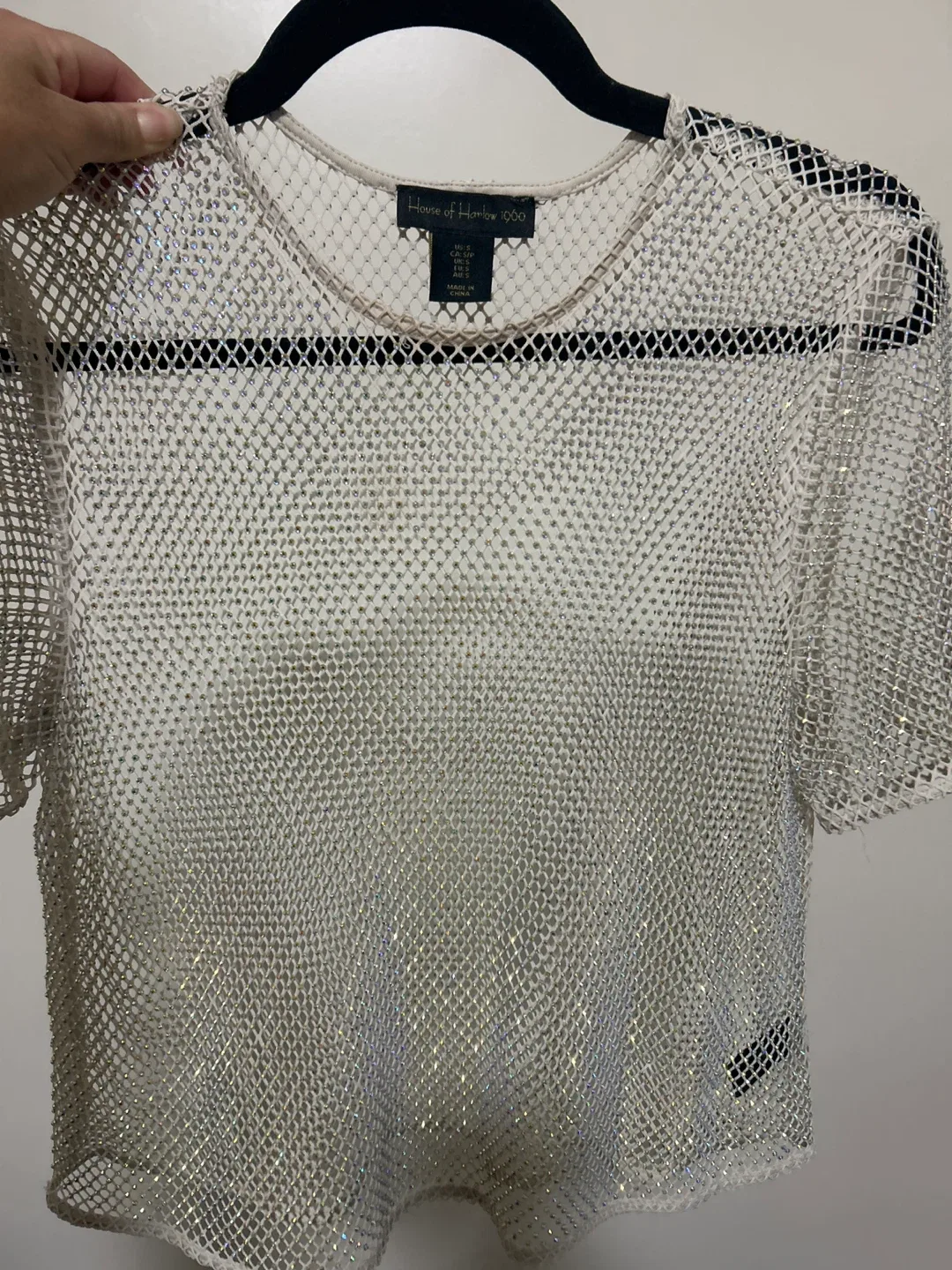 House of Harlow 1960 Mesh Top Size S