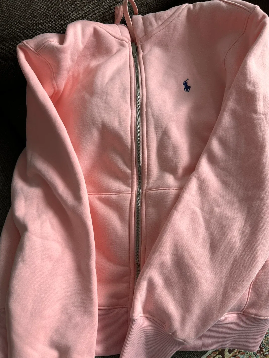Ralph Lauren Pink Full Zip Hoodie image indicator(2)