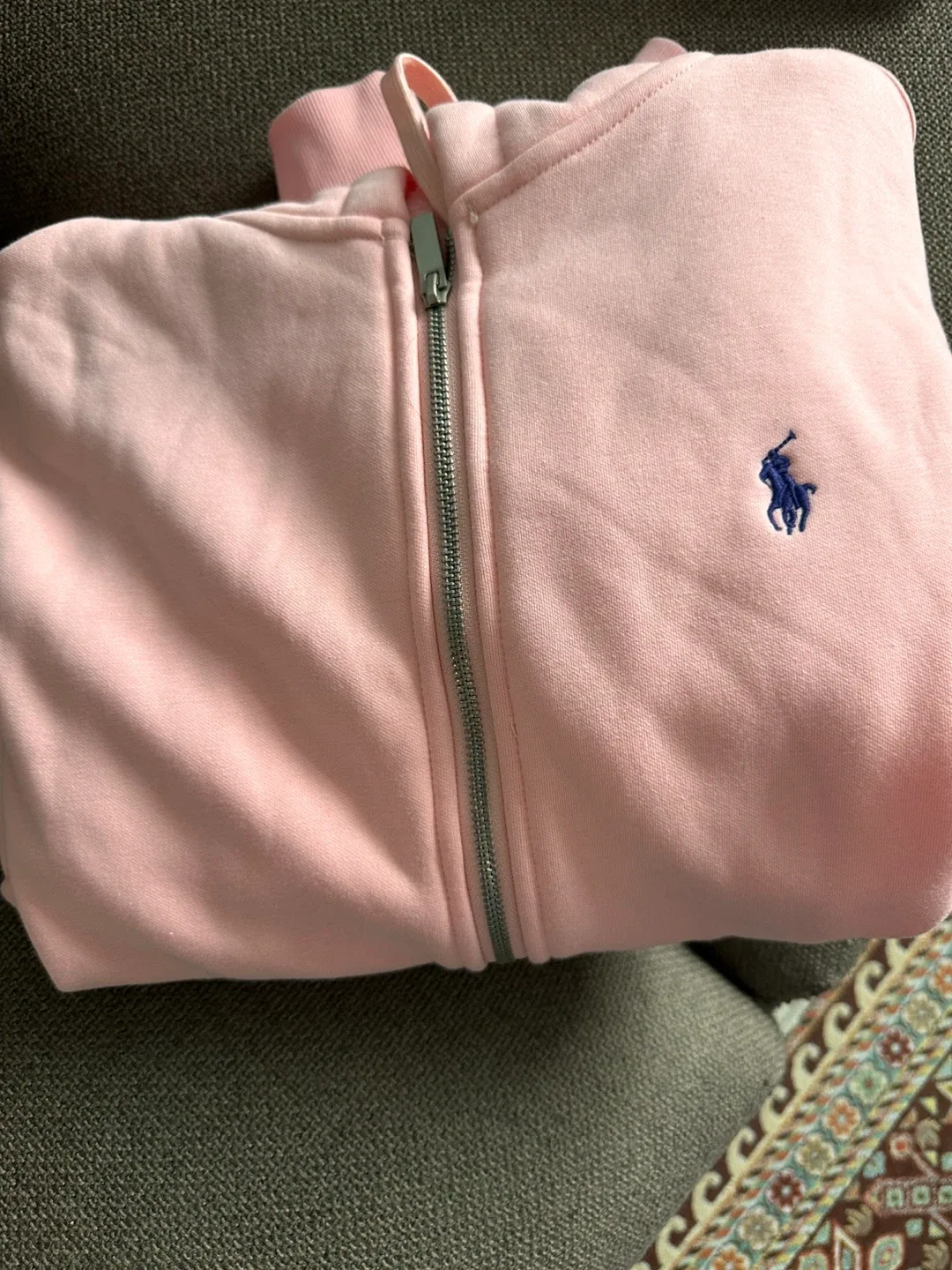 Ralph Lauren Pink Full Zip Hoodie image indicator(3)