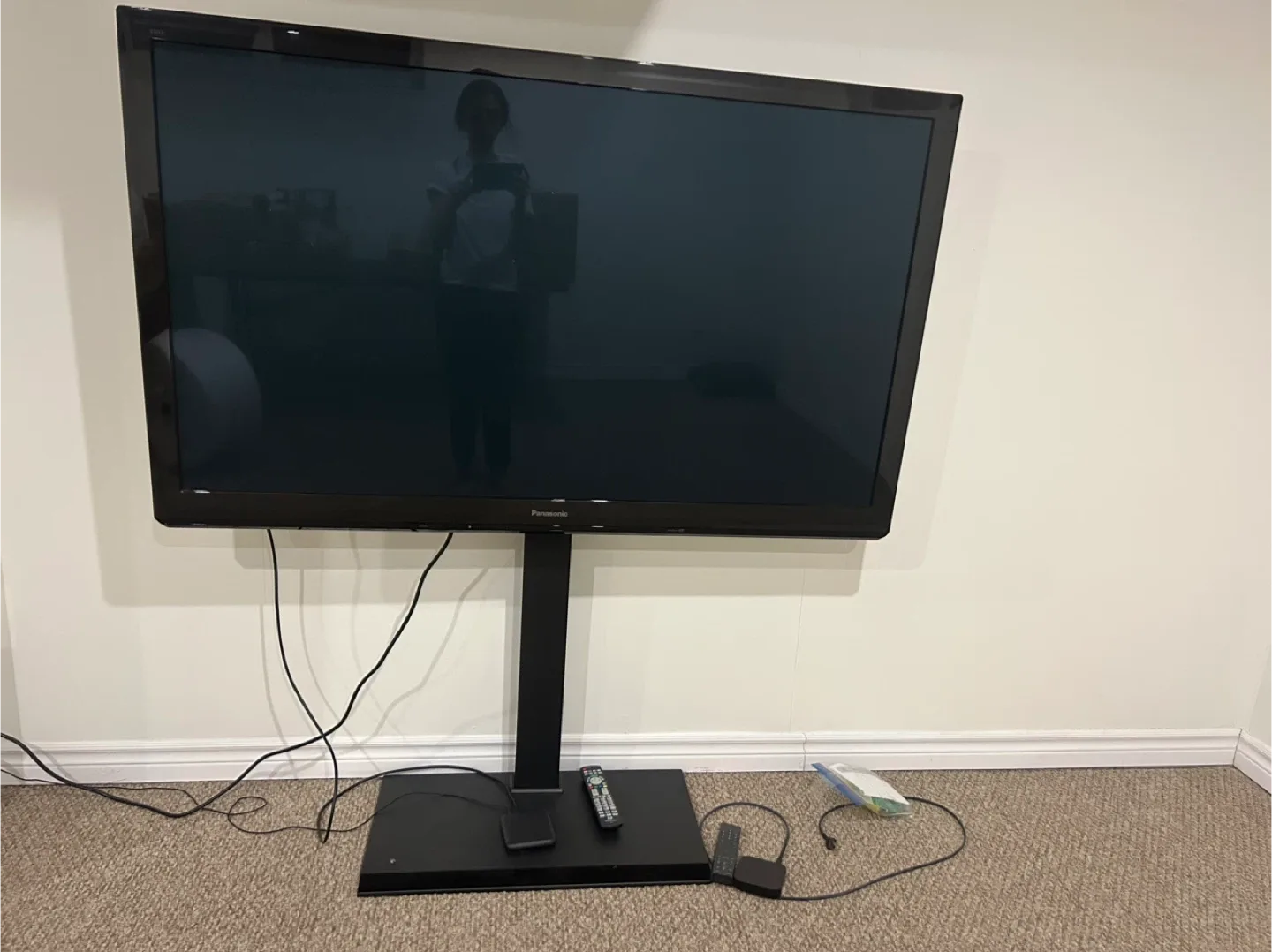 Panasonic TV with Fitueyes Stand