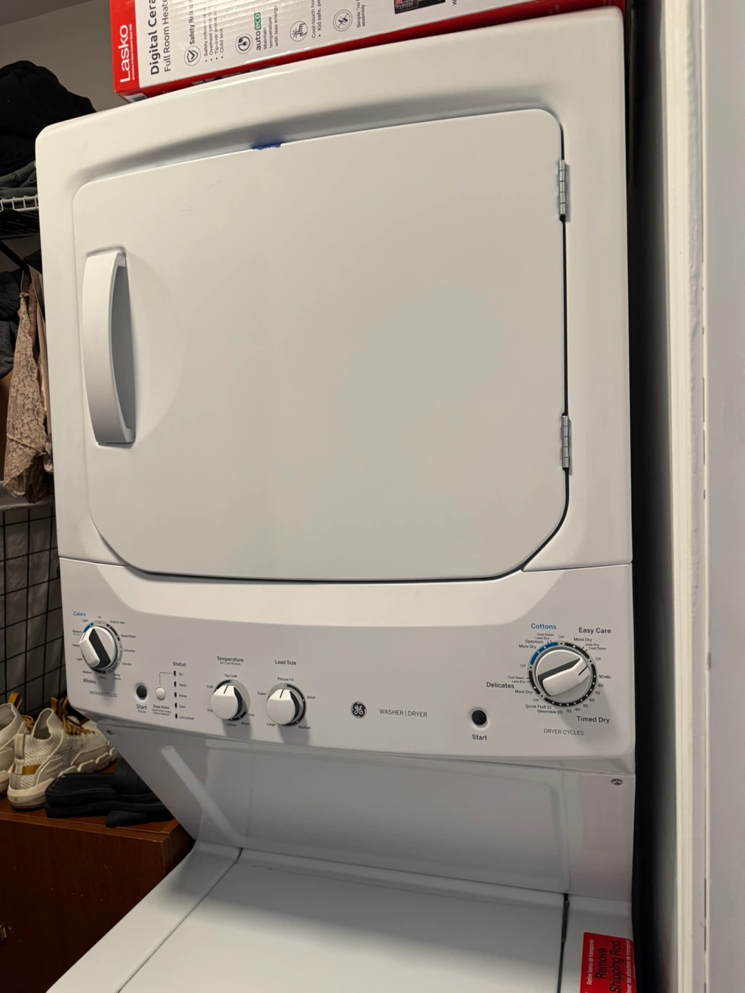 GE Stackable Washer/Dryer Combo - photo 3