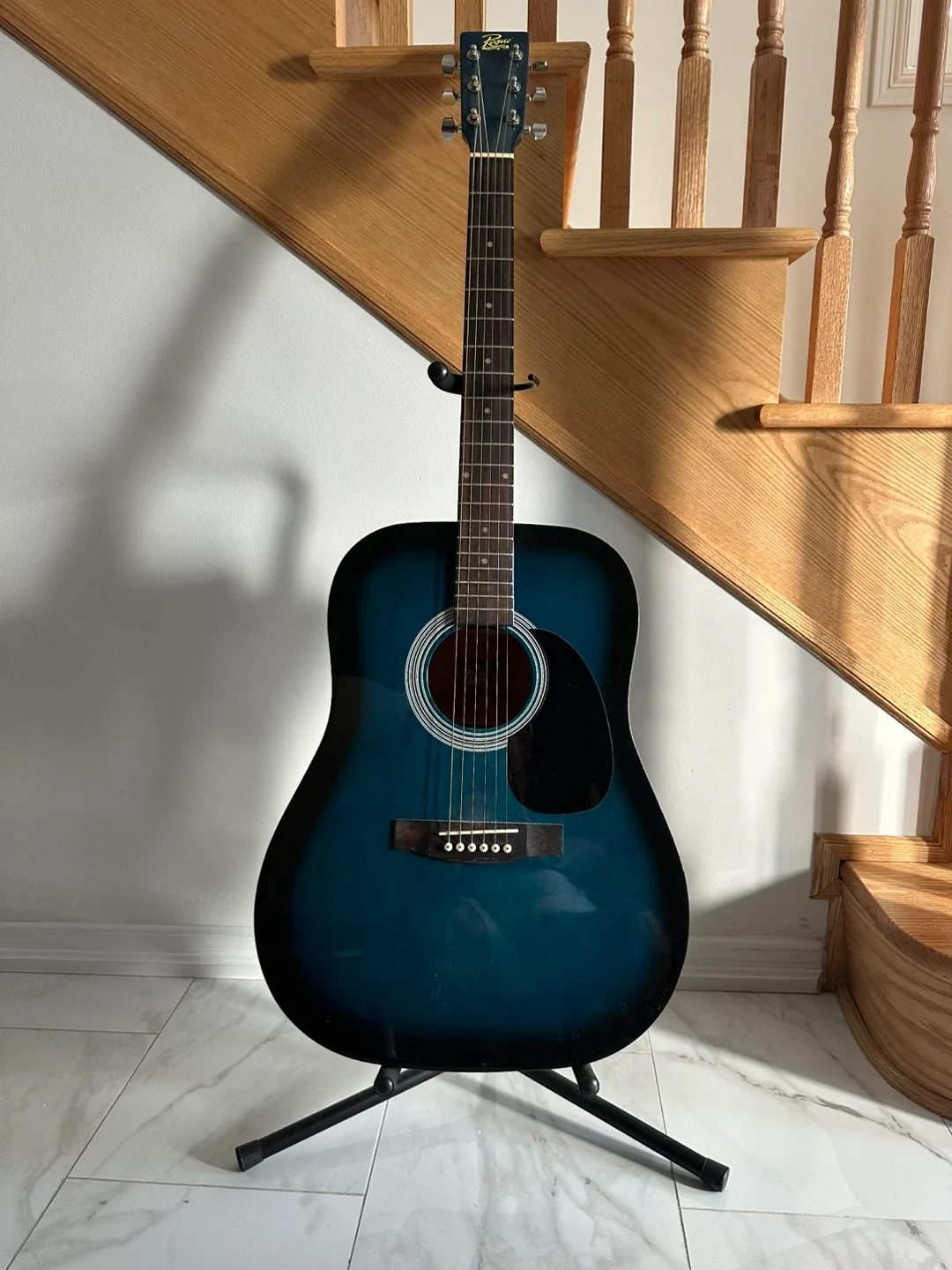 Rogue Blue Acoustic Guitar
