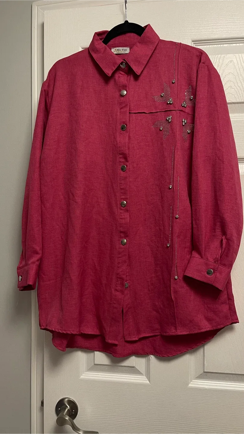 New Kisa Collection Pink Blouse - Size L