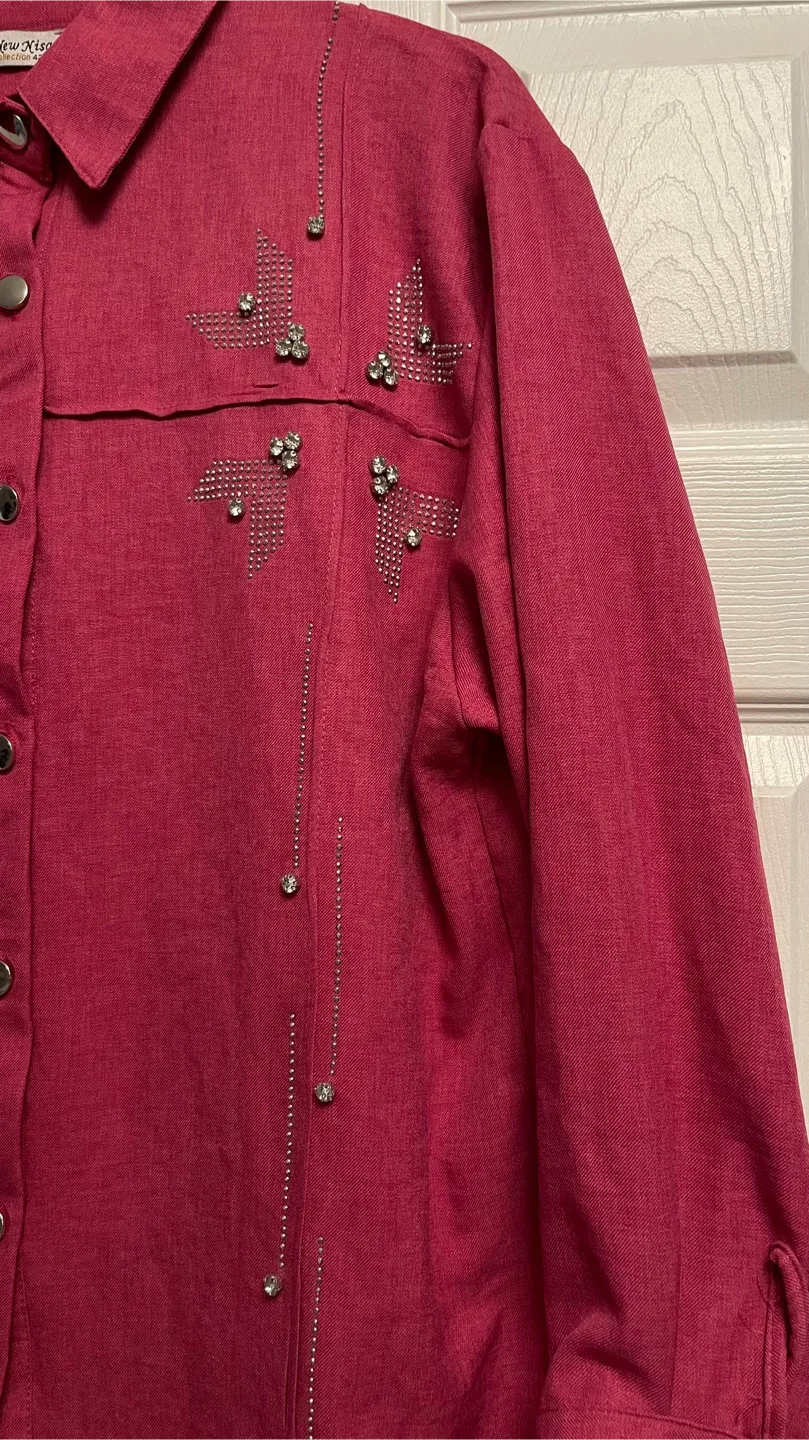 New Kisa Collection Pink Blouse - Size L image indicator(2)