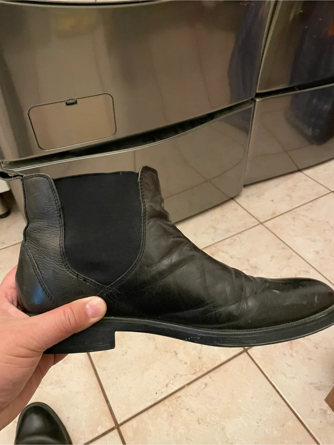 Geox Black Leather Ankle Boots Size 43 image indicator(6)