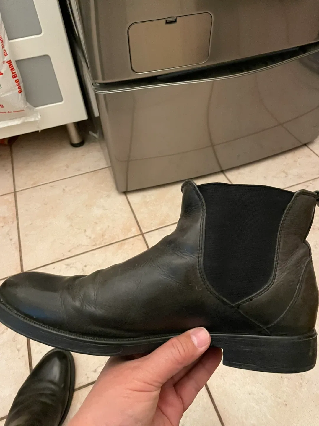 Geox Black Leather Ankle Boots Size 43