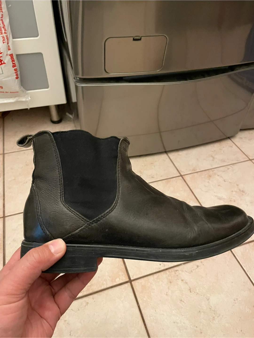 Geox Black Leather Ankle Boots Size 43 - photo 2