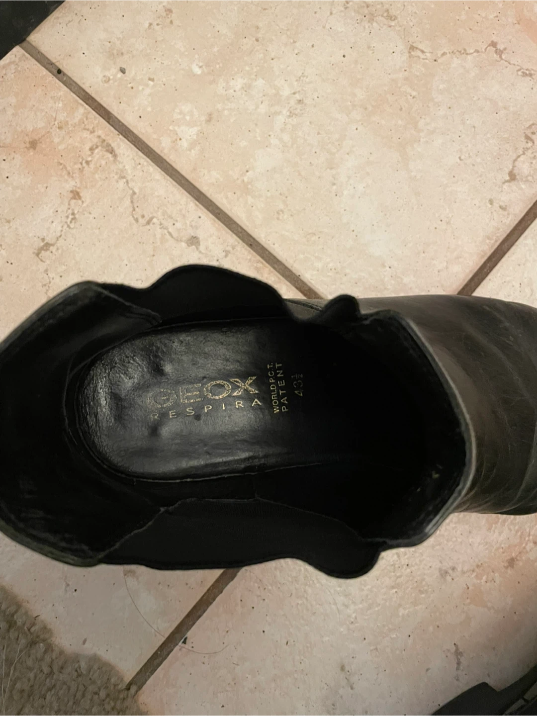 Geox Black Leather Ankle Boots Size 43 - photo 5