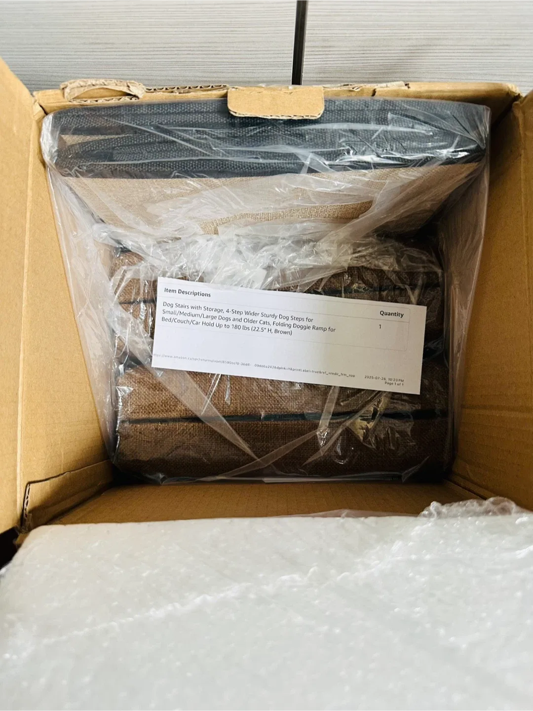 New! Cozy Kiss 4-Step Dog Stairs - Brown image indicator(2)