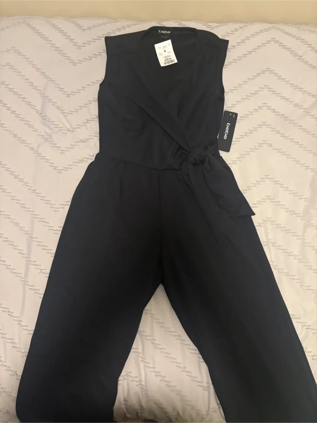 New Bebe Black Jumpsuit - Size Small