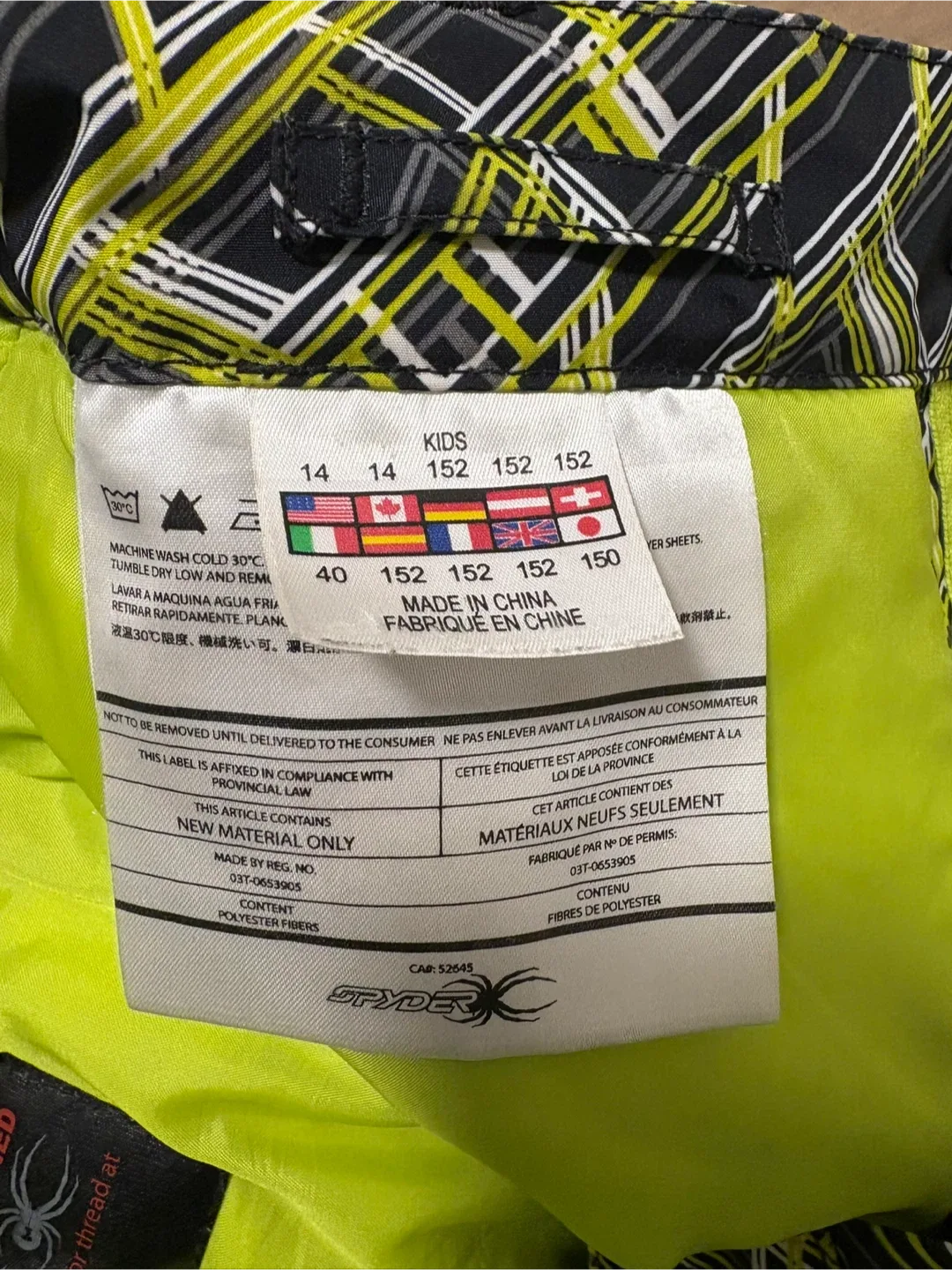 Spyder Kids' Ski Pants - Size 14 image indicator(2)