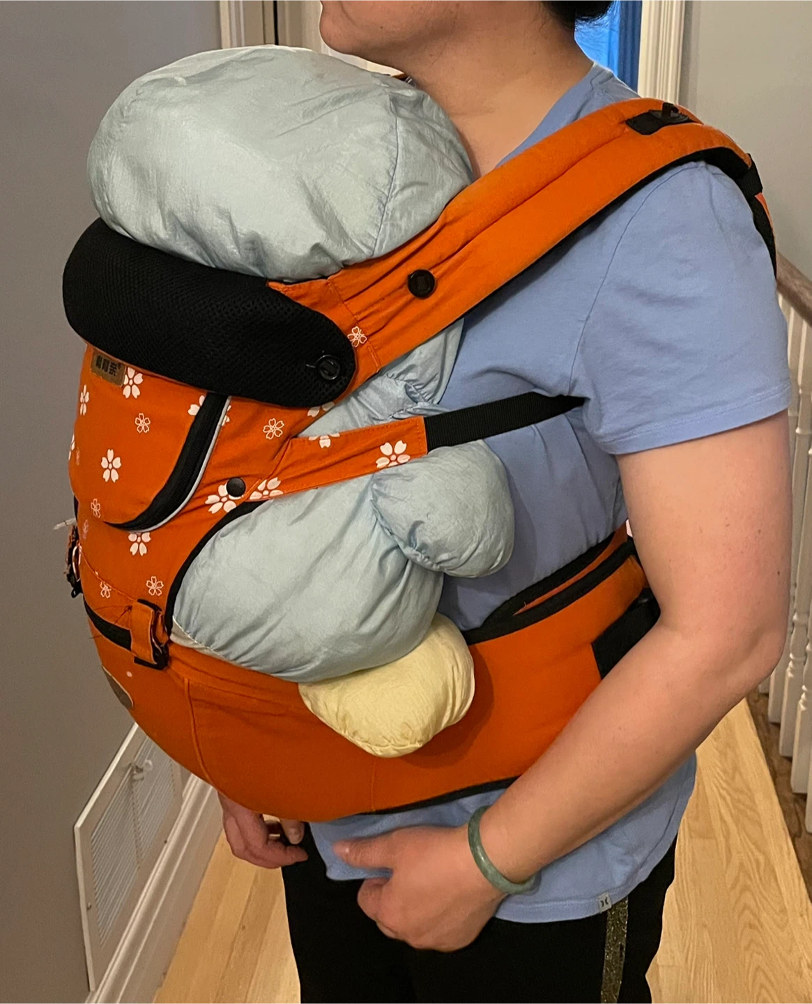 Orange Multi purpose Baby Carrier