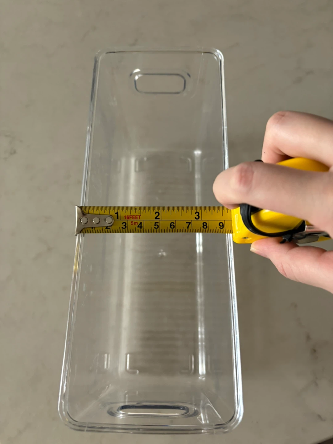 Clear Storage Box with Marble Lid - photo 4