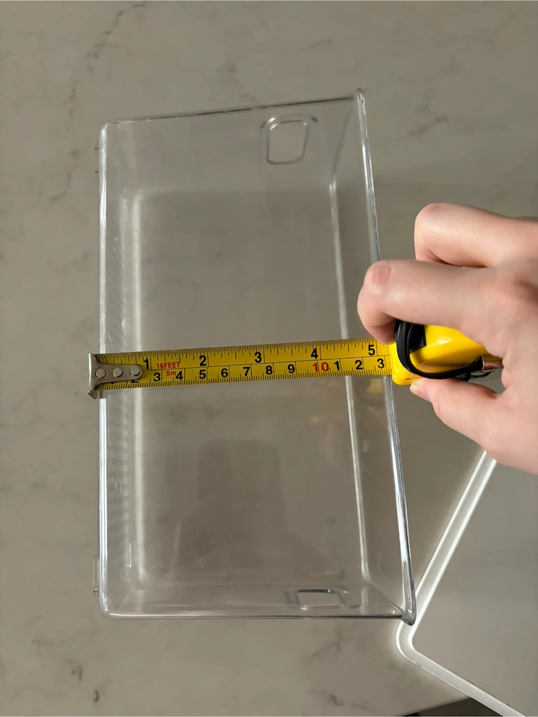 Clear Storage Box with Marble Lid - photo 5