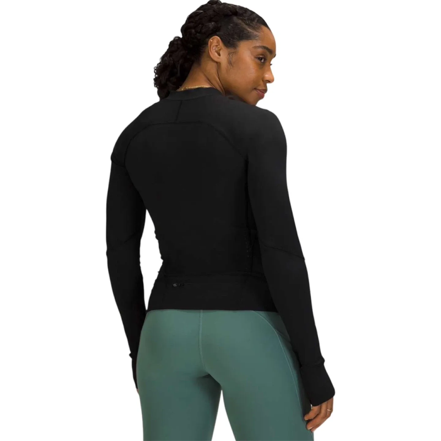 Lululemon Black Nulux UVP Run Jacket Size 10 Athleisure image indicator(2)